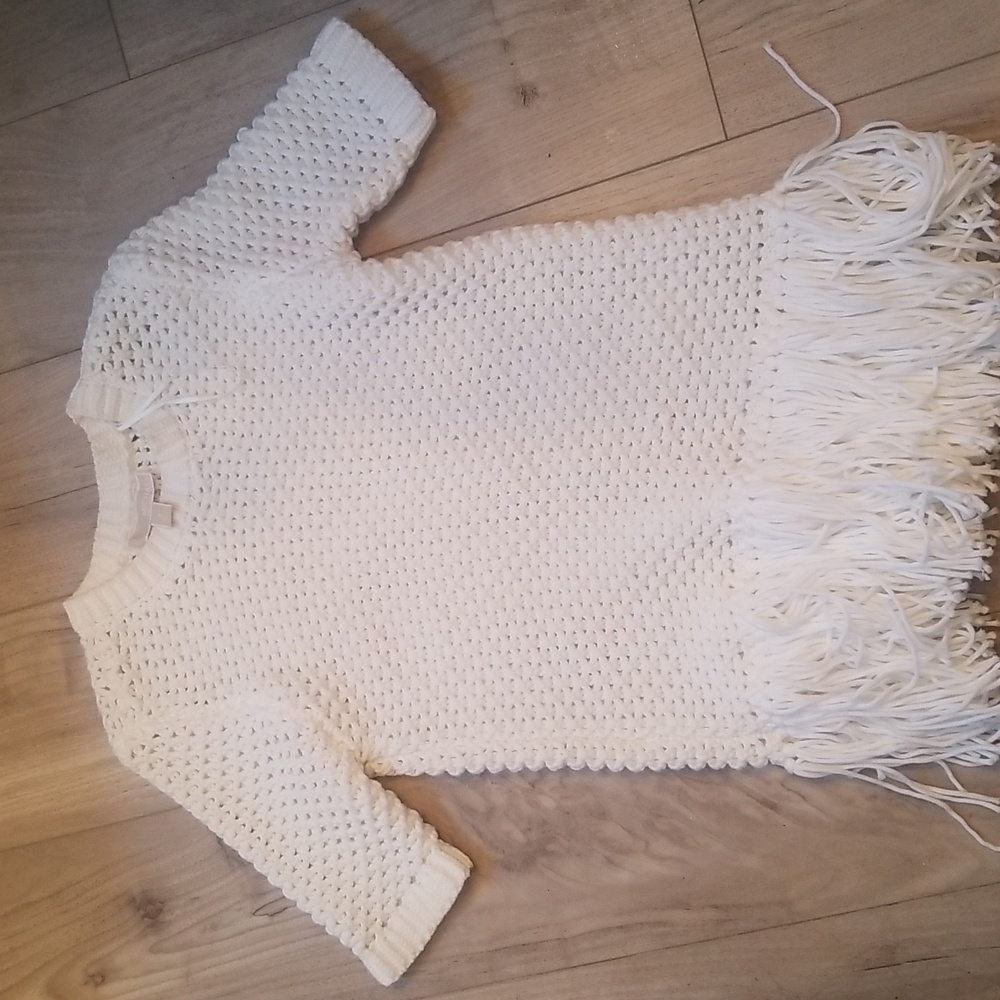 Michael  Kors  ladies white crotchet  sweater.